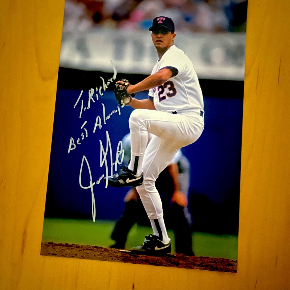 Autographed Baseball Player Photo